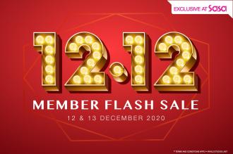 Sasa 12.12 Member Flash Sale (12 December 2020 - 13 December 2020)