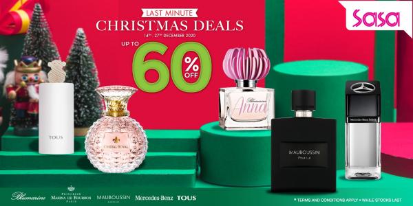 Sasa Fragrances Christmas Deals Promotion Up To 60% OFF (14 Dec 2020 - 27 Dec 2020)