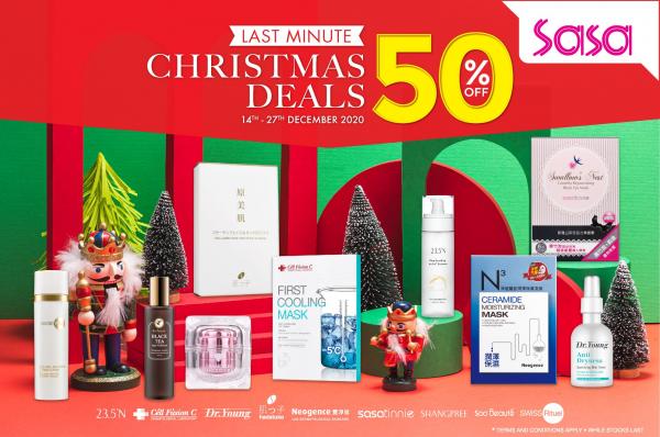 Sasa Christmas Deals Promotion Up To 50% OFF (14 Dec 2020 - 27 Dec 2020)