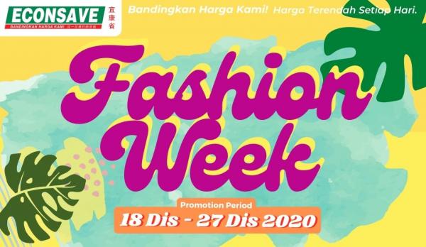 Econsave Fashion Week Promotion (18 Dec 2020 - 27 Dec 2020)
