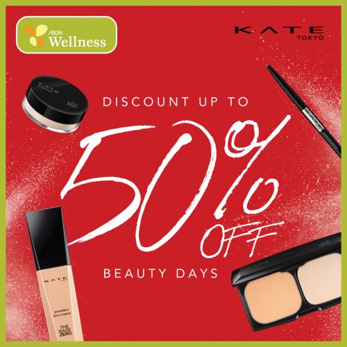 AEON Wellness Kate Tokyo Cosmetics Sale Up To 50% OFF (valid until 20 Dec 2020)