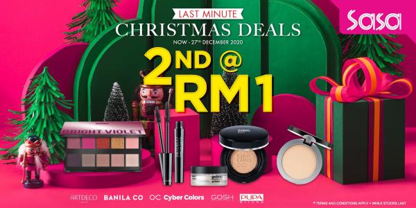 Sasa Christmas 2nd @ RM1 Promotion (valid until 27 Dec 2020)
