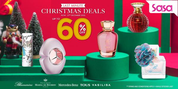 Sasa Fragrance Christmas Deals Promotion Up To 60% OFF (valid until 27 Dec 2020)