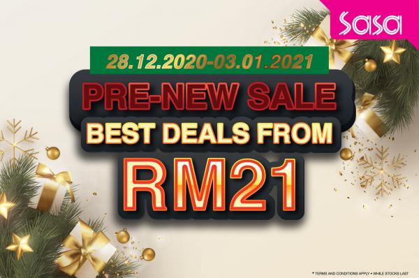 Sasa Pre New Sale Best Deals from RM21 (28 Dec 2020 - 3 Jan 2021)
