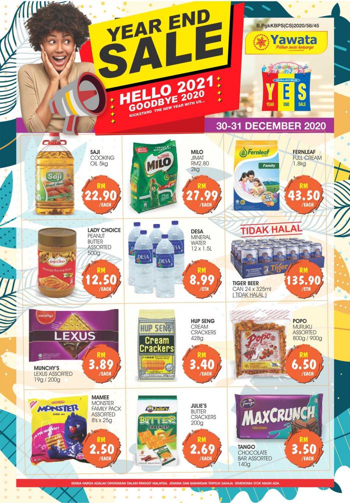 Pasaraya Yawata Year End Sale & New Year Promotion (30 Dec 2020 - 3 Jan 2021) Pasaraya Yawata Year End Sale & New Year Promotion (30 Dec 2020 - 3 Jan 2021)