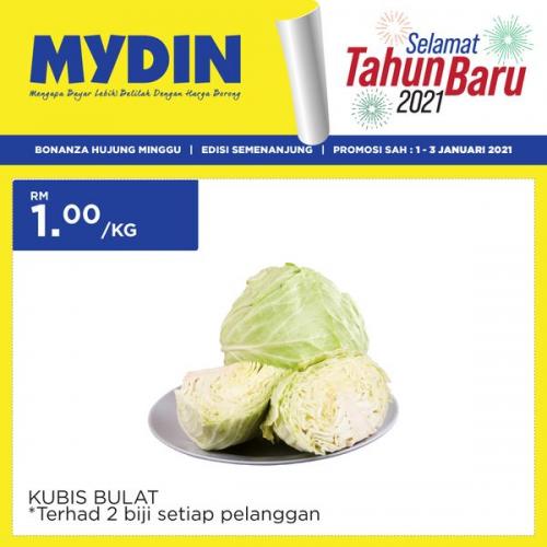 MYDIN New Year 2021 Promotion (1 Jan 2021 - 3 Jan 2021)