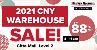Harvey Norman 2021 CNY Warehouse Sale Up To 88% OFF at Citta Mall (8 January 2021 - 11 January 2021)