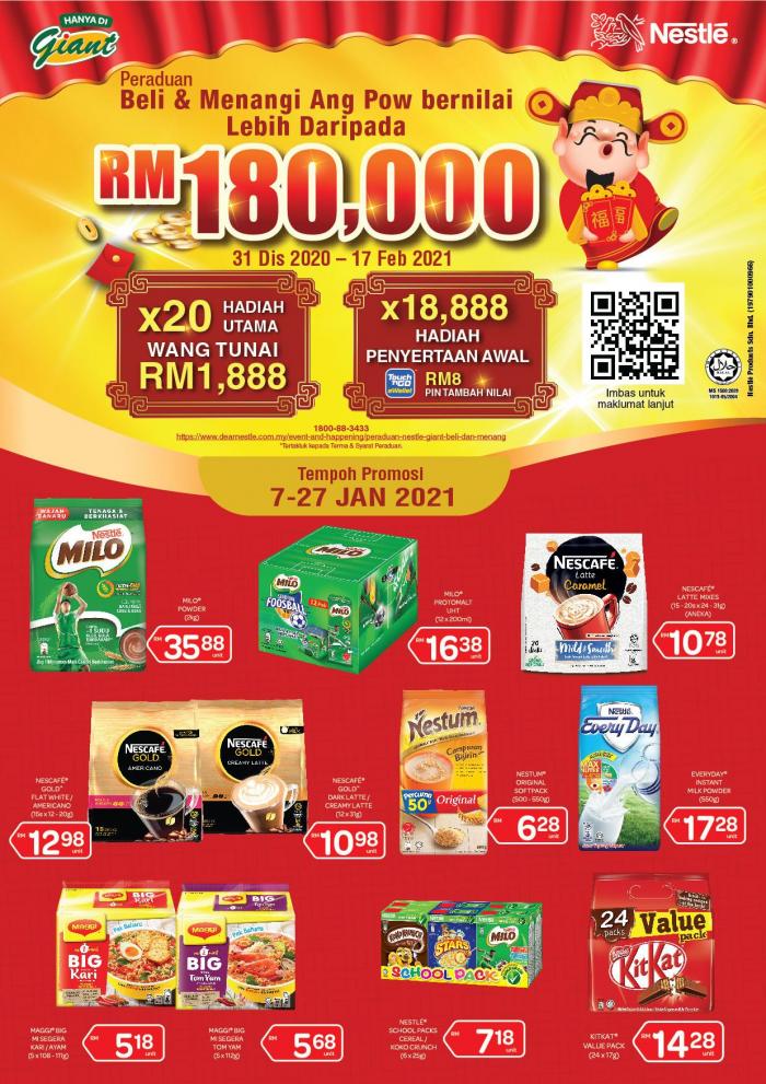 Giant Nestle Chinese New Year Promotion (7 Jan 2021 - 27 Jan 2021)