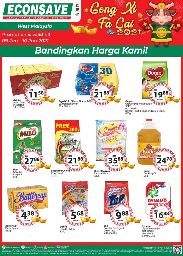 Econsave Chinese New Year Promotion (9 Jan 2021 - 10 Jan 2021)