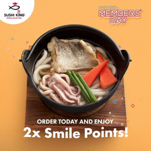 Sushi King Members Day Promotion Get Double Smile Points (12 Jan 2021)