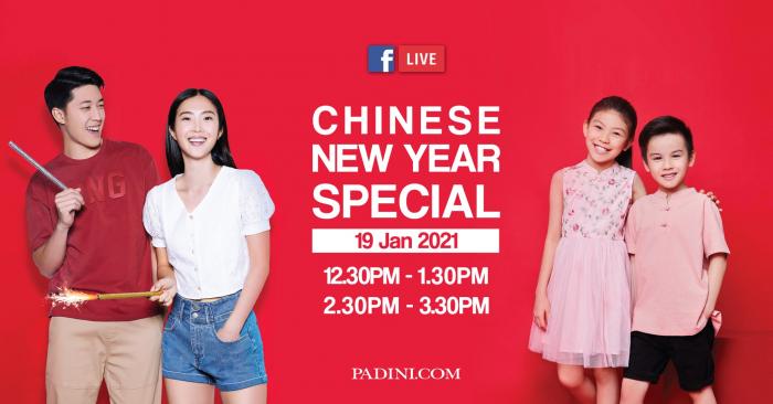 Padini Facebook Live Chinese New Year Sale (19 Jan 2021)