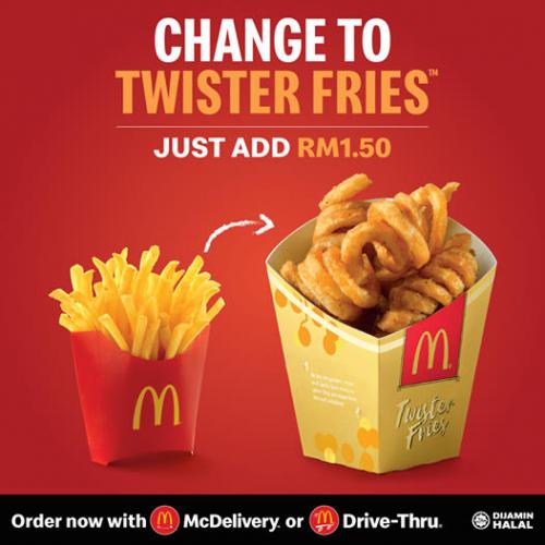 McDonald's Change To Twister Fries Promotion McDonald's Change To Twister Fries Promotion