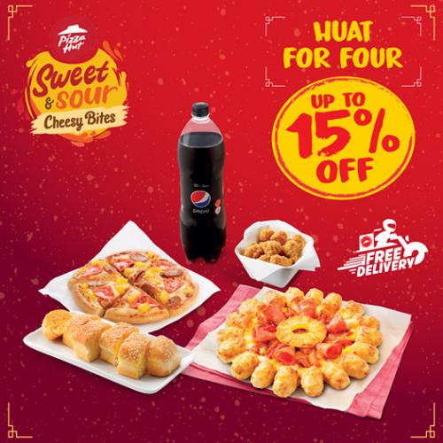 Pizza Hut CNY Huat For Four Combo Promotion Up To 15% OFF Pizza Hut CNY Huat For Four Combo Promotion Up To 15% OFF