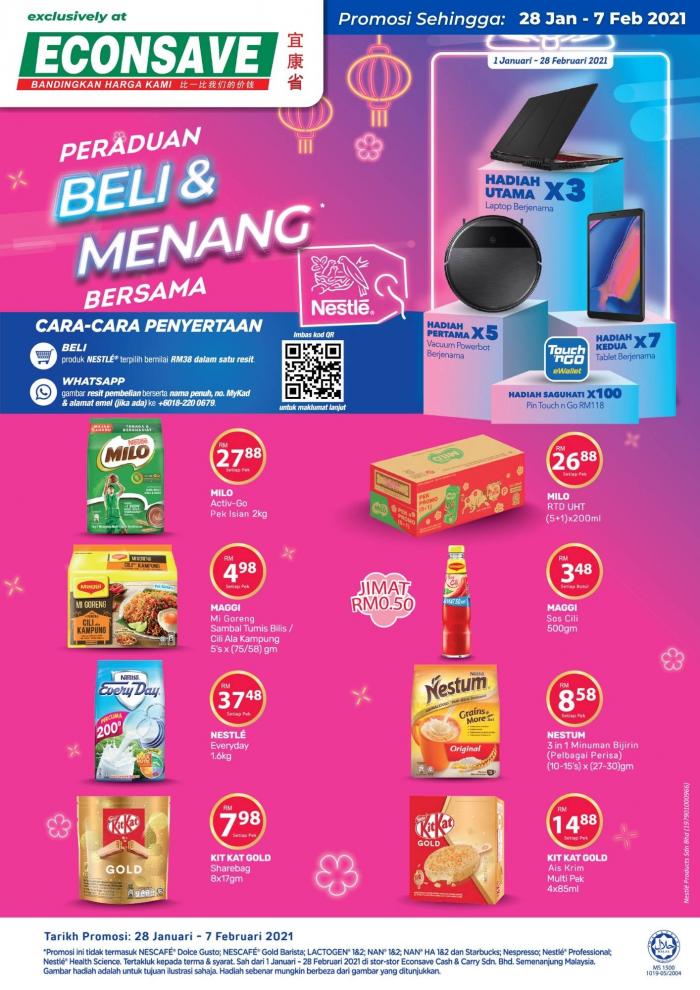 Econsave Nestle Promotion (28 Jan 2021 - 7 Feb 2021)