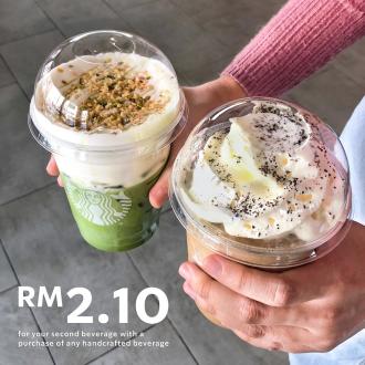 Starbucks February Promotion 2nd Beverage @ RM2.10 (6 February 2021 - 28 February 2021)