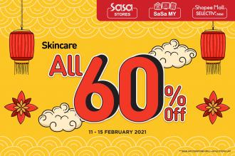 Sasa Skincare Sale 60% OFF (11 February 2021 - 15 February 2021)
