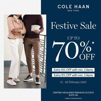 Cole Haan CNY Festive Sale Up To 70% OFF at Genting Highlands Premium Outlets (15 February 2021 - 26 February 2021)