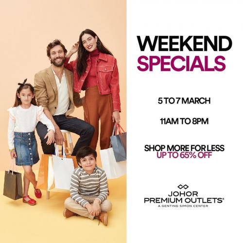 Johor Premium Outlets Weekend Special Sale Saving Up To 65% OFF (5 Mar 2021 - 7 Mar 2021)