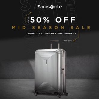 Samsonite Factory Outlet Mid Season Sale Up To 50% OFF at Johor Premium Outlets (3 March 2021 - 28 March 2021)