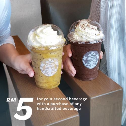 Starbucks Weekend Promotion 2nd Beverage @ RM5 (every Saturday & Sunday)
