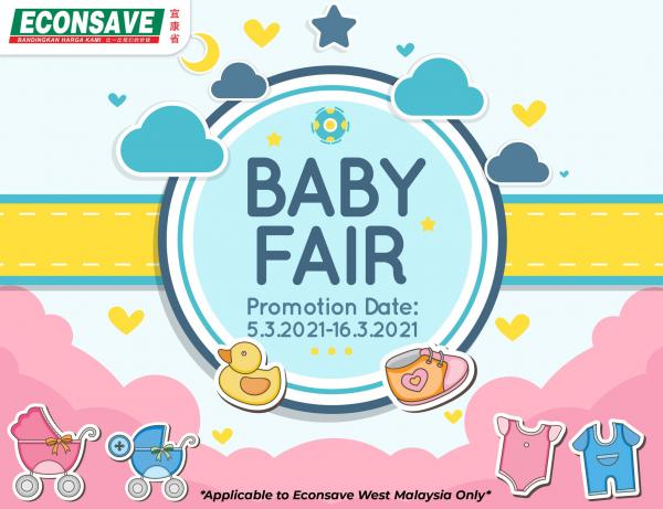 Econsave Baby Fair Promotion (5 Mar 2021 - 16 Mar 2021)