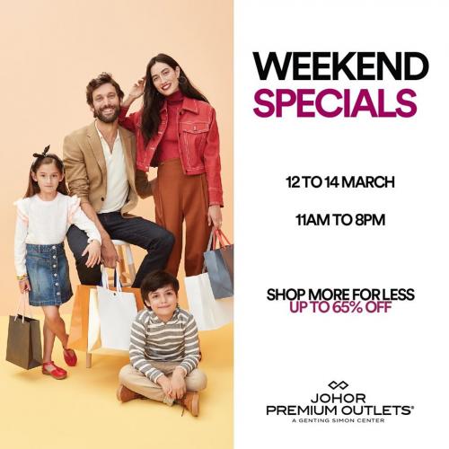 Johor Premium Outlets Weekend Special Sale Saving Up To 65% OFF (12 Mar 2021 - 14 Mar 2021)