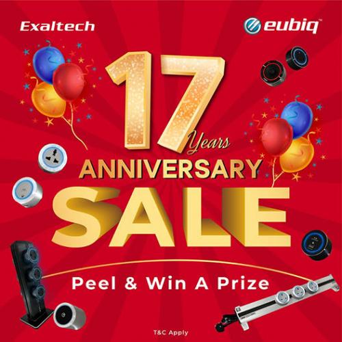 Eubiq 17th Anniversary Sale (1 Mar 2021 - 31 Mar 2021)