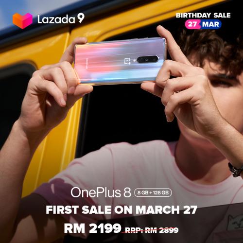 OnePlus 8 First Sale on Lazada (27 Mar 2021) OnePlus 8 First Sale on Lazada (27 Mar 2021)