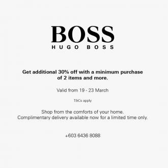 Hugo Boss Special Sale Additional 30% OFF at Genting Highlands Premium Outlets (19 March 2021 - 23 March 2021)