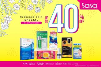 Sasa Radiance Skin Promotion Up To 40% OFF (22 March 2021 - 31 March 2021)