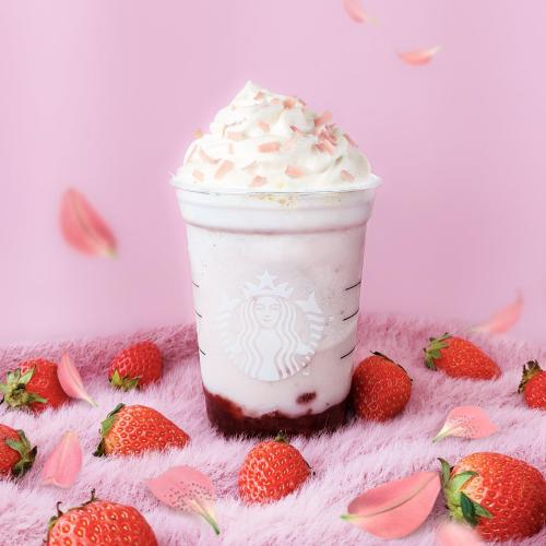 Starbucks Sakura Blossom Strawberry Frappuccino