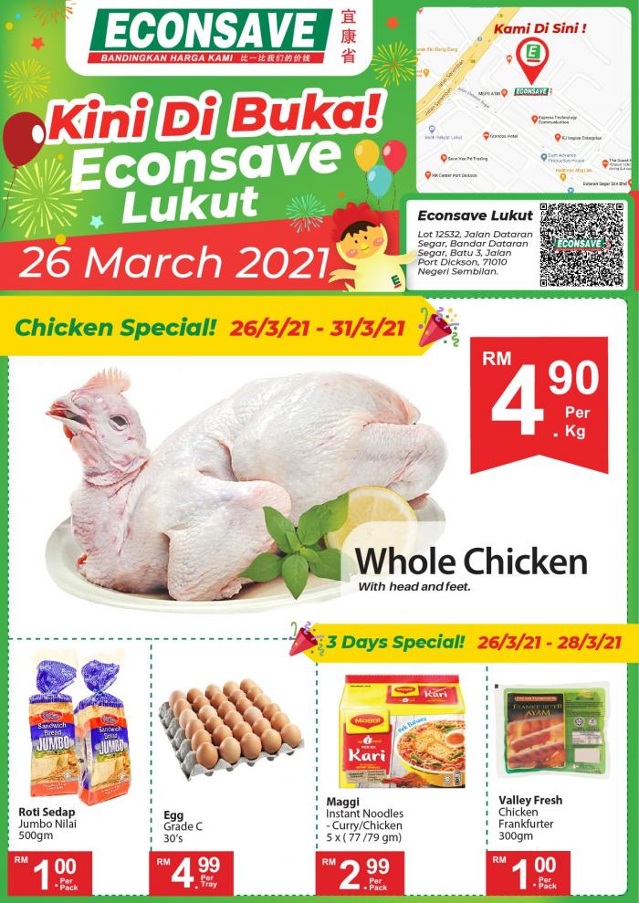 Econsave Lukut Opening Promotion (26 Mar 2021 - 11 Apr 2021)
