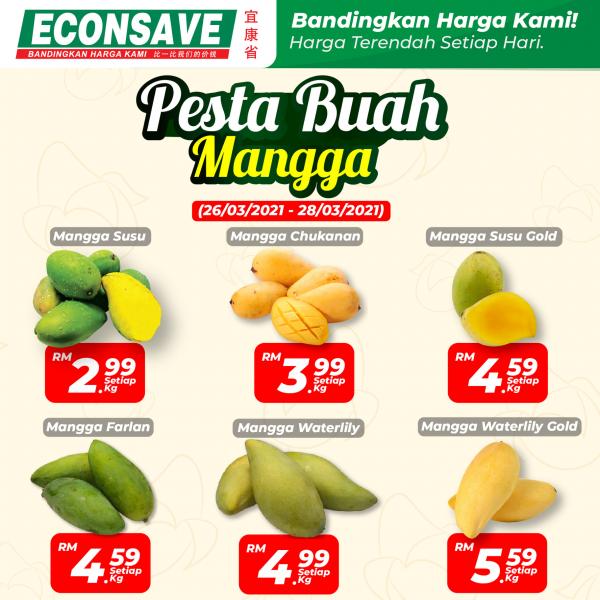 Econsave Pesta Buah Mangga Promotion (26 Mar 2021 - 28 Mar 2021)