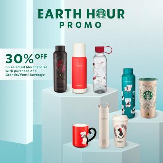Starbucks Earth Hour Promotion Merchandises 30% OFF (27 March 2021)