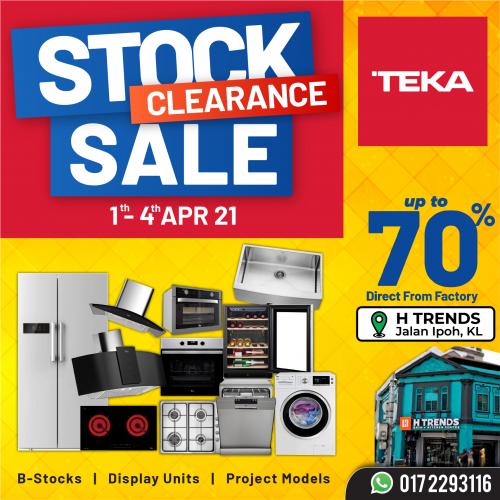 Teka Stock Clearance Sale Up To 70% OFF (1 Apr 2021 - 4 Apr 2021)