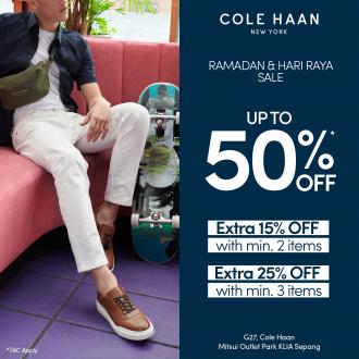 Cole Haan Ramadan & Hari Raya Sale Up To 50% OFF at Mitsui Outlet Park (5 April 2021 - 31 May 2021)