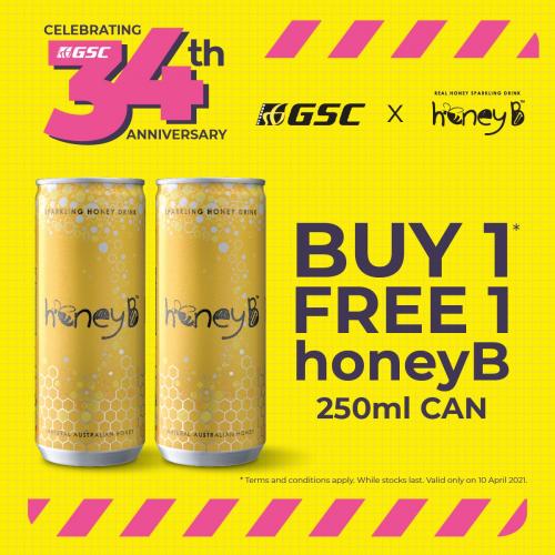 GSC HoneyB Buy 1 FREE 1 Promotion (10 Apr 2021)