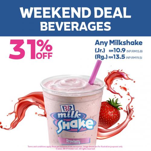 Baskin Robbins Weekend Deal Milkshake 31 OFF Promotion (10 April 2021
