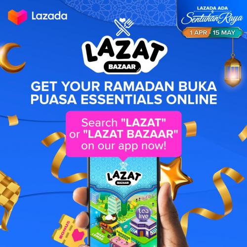 Lazada Lazat Bazaar Promotion Get Ramadan Buka Puasa Essentials (1 Apr 2021 - 15 May 2021)