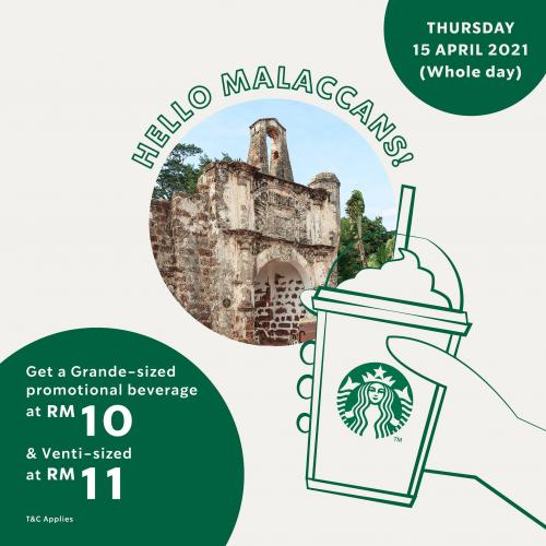 Starbucks Malacca Heritage Day Promotion Beverage @ RM10 (15 Apr 2021)