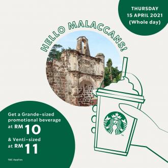 Starbucks Malacca Heritage Day Promotion Beverage @ RM10 (15 April 2021)