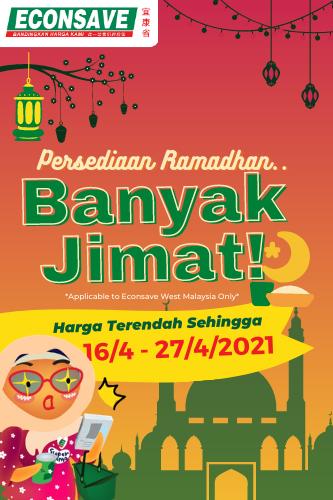 Econsave Ramadan Banyak Jimat Promotion (16 Apr 2021 - 27 Apr 2021)
