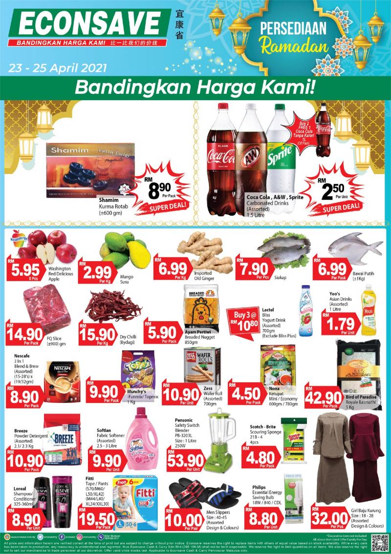 Econsave Ramadan Weekend Promotion (23 Apr 2021 - 25 Apr 2021)