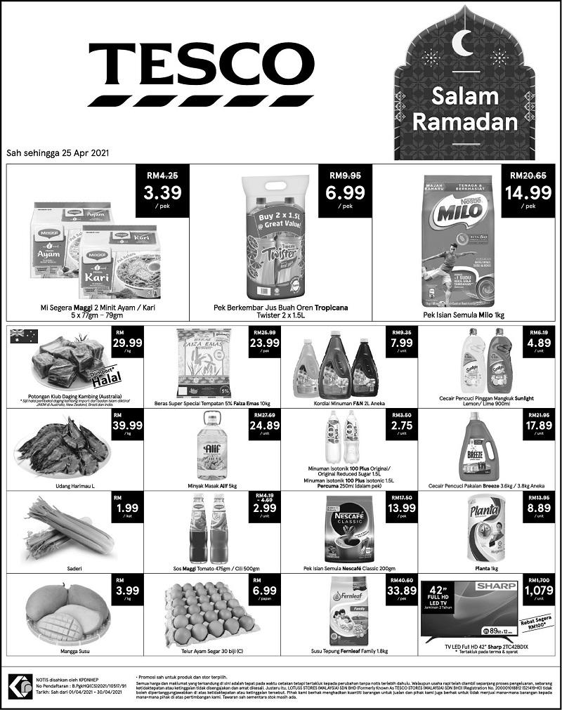 Tesco Weekend Promotion (23 Apr 2021 - 25 Apr 2021)