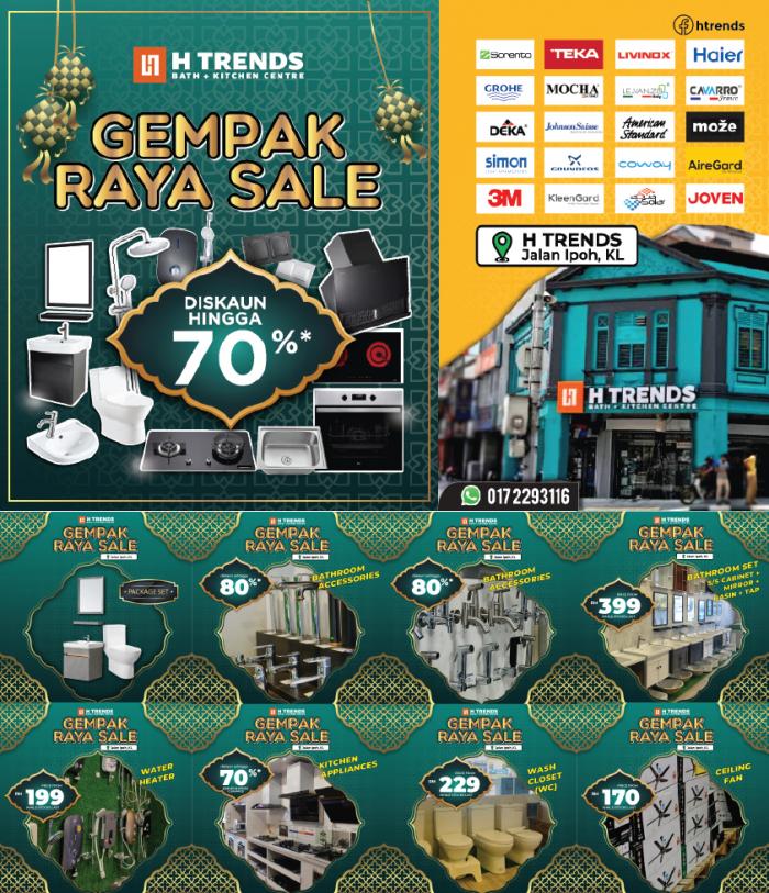 H Trends Bathroom & Kitchen Gempak Raya Sale (valid until 2 May 2021)
