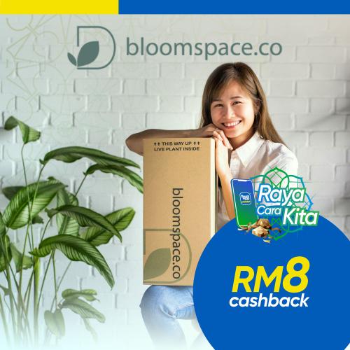 Bloomspace RM8 Cashback Promotion with Touch 'n Go eWallet (19 Apr 2021 - 31 May 2021) Bloomspace RM8 Cashback Promotion with Touch 'n Go eWallet (19 Apr 2021 - 31 May 2021)