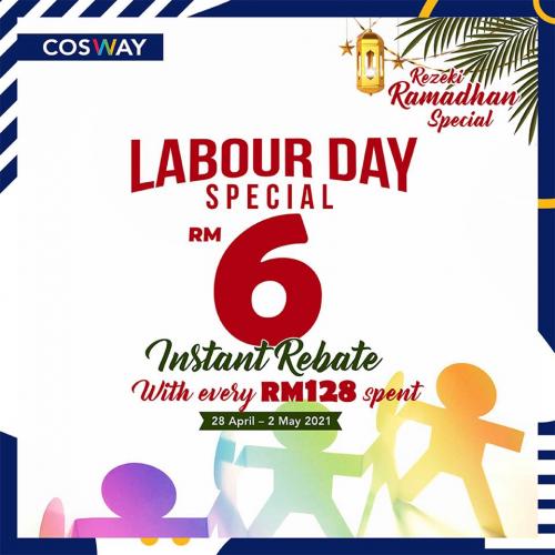 Cosway Labour Day RM6 Instant Rebate Promotion (28 Apr 2021 - 2 May 2021)