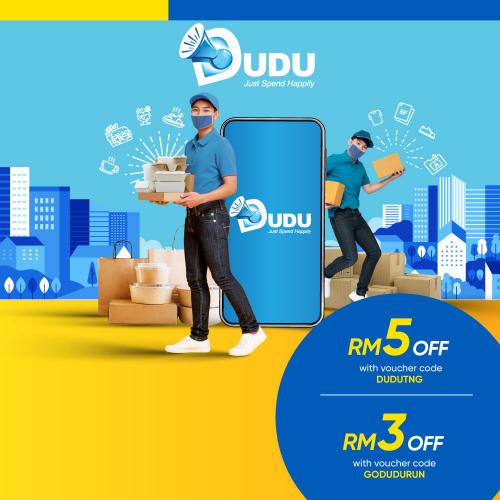 Dudu Promotion Up To RM5 OFF Promo Code with Touch 'n Go eWallet (1 May 2021 - 31 Jul 2021) Dudu Promotion Up To RM5 OFF Promo Code with Touch 'n Go eWallet (1 May 2021 - 31 Jul 2021)