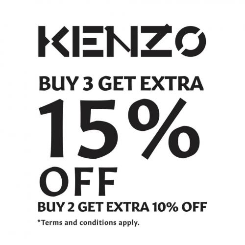 Kenzo Special Sale Extra 15% OFF at Johor Premium Outlets (1 May 2021 - 17 May 2021)