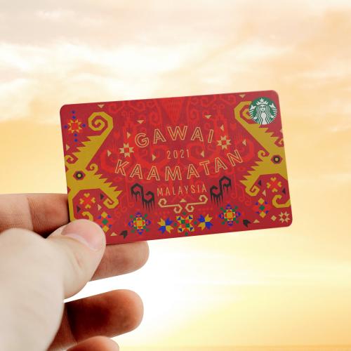 Starbucks 2021 Gawai Kaamatan Card (15 May 2021 onwards)